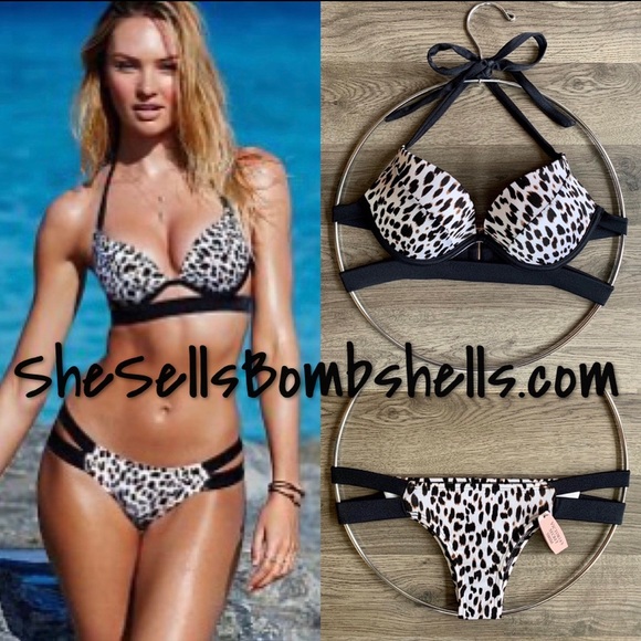 34B XS Hottie Halter cheetah animal print - Picture 1 of 6